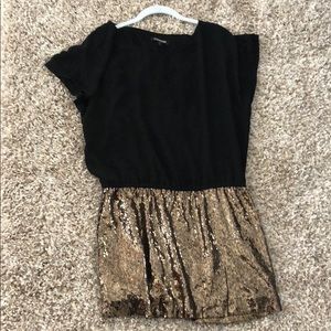 Express Gold Sequin Dress- Worn Once